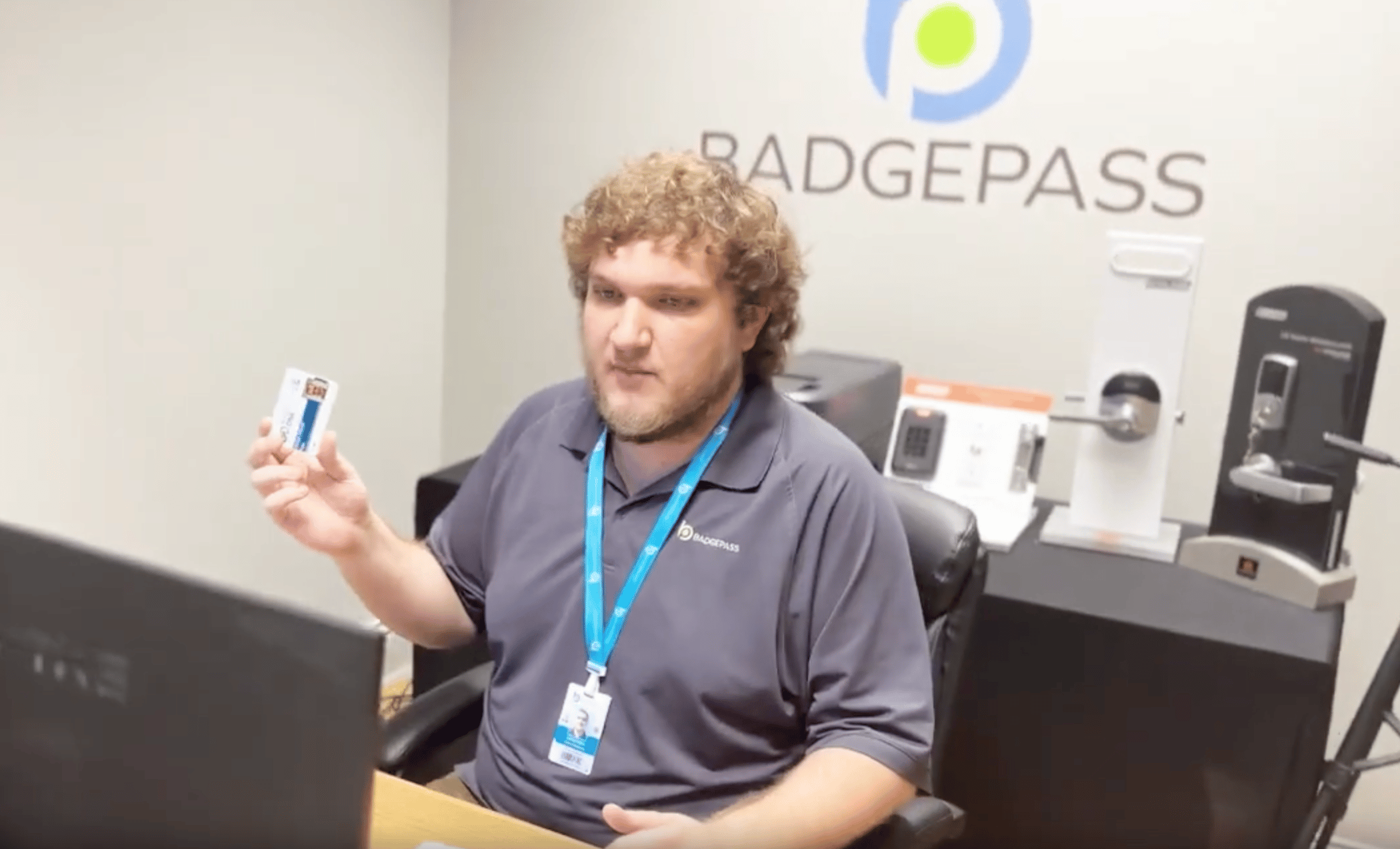 Gage King demonstrating BadgePass access control workflows