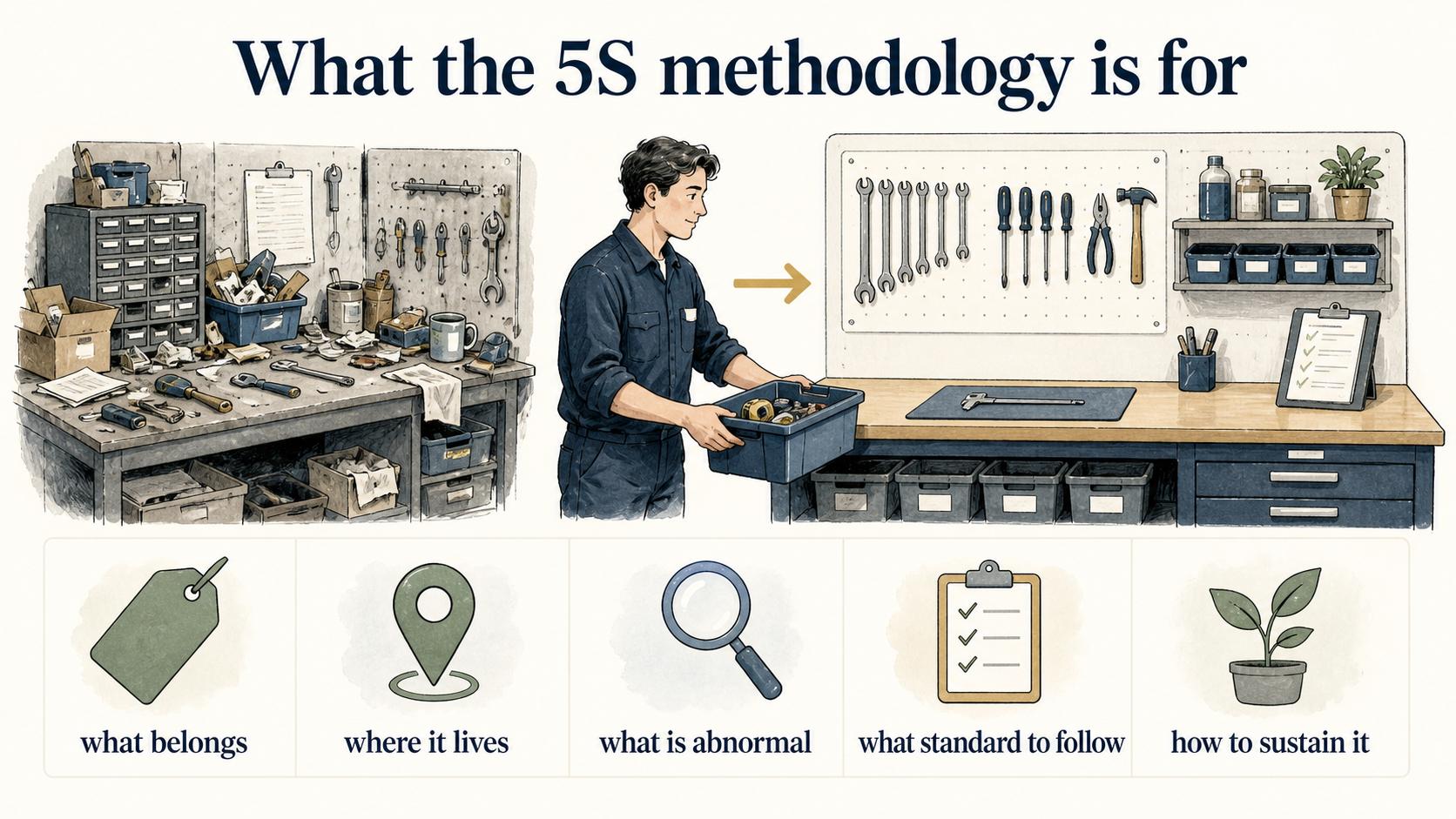 Questions teams answer when applying 5S