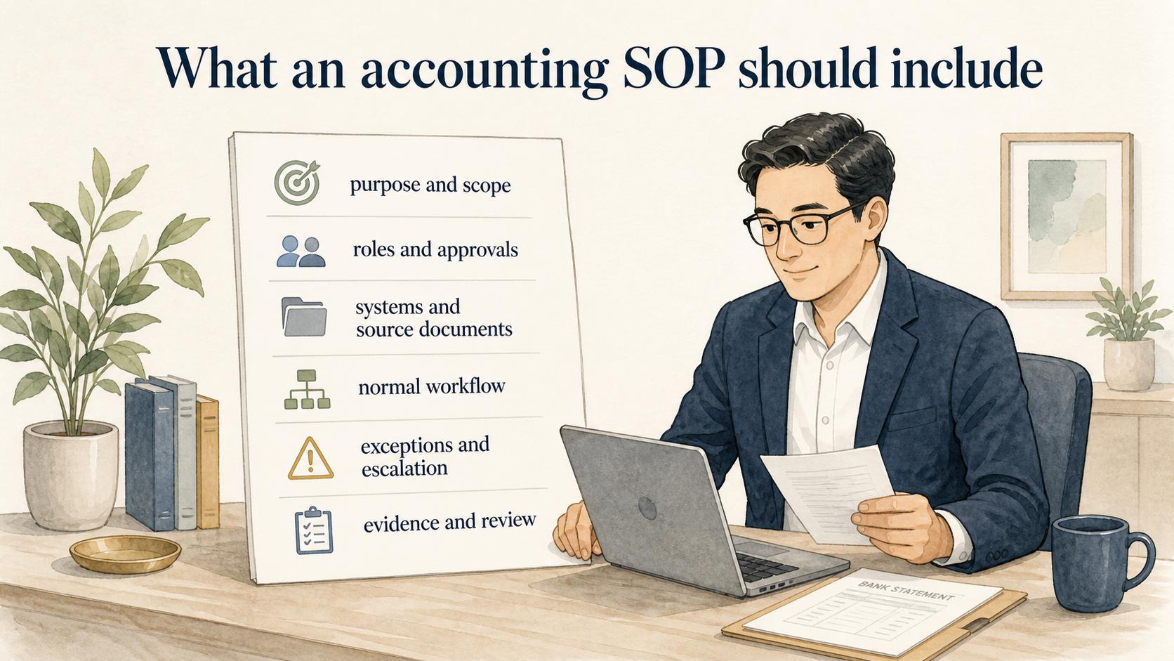 Accounting SOP workflow components