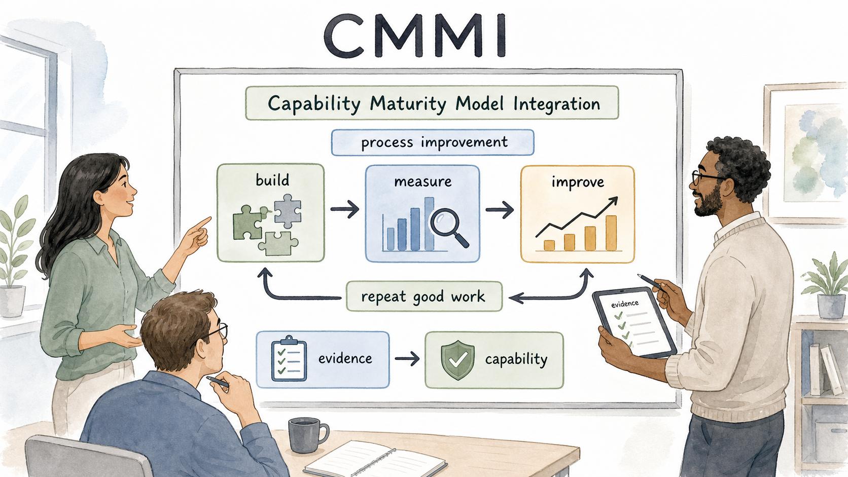 CMMI helps organizations build, measure, and improve process capability with evidence.