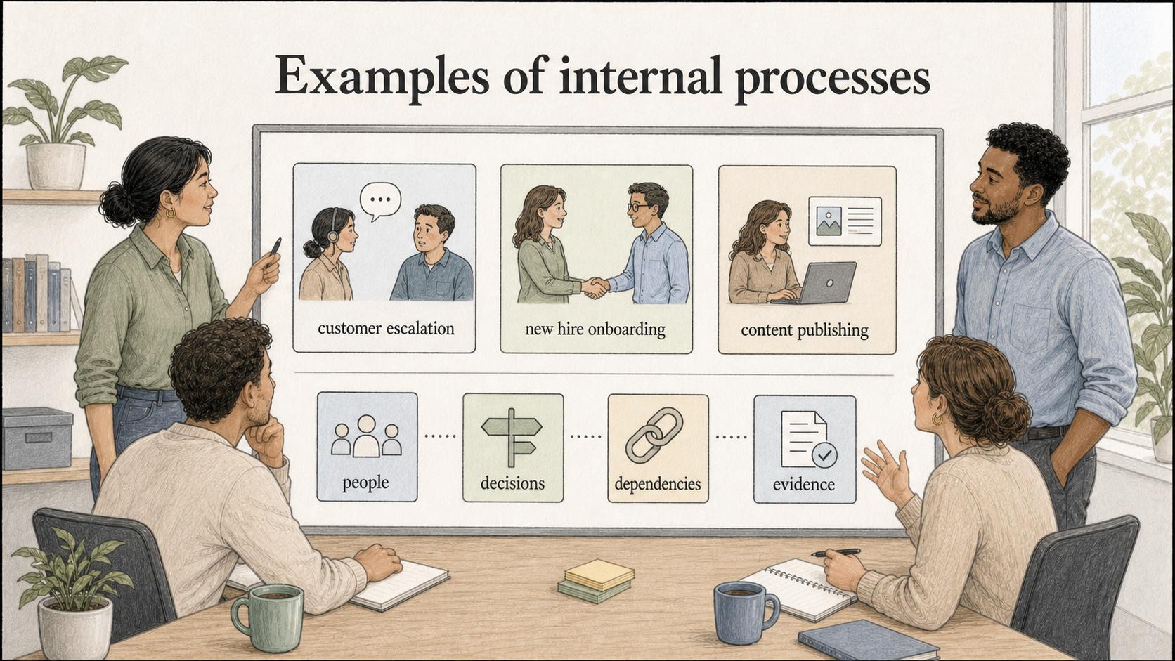 Internal process examples diagram