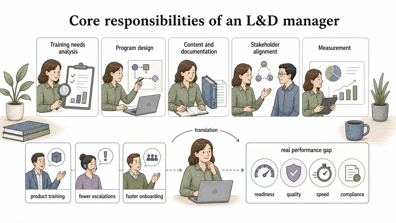 L&D translates business requests into support for a real performance gap.