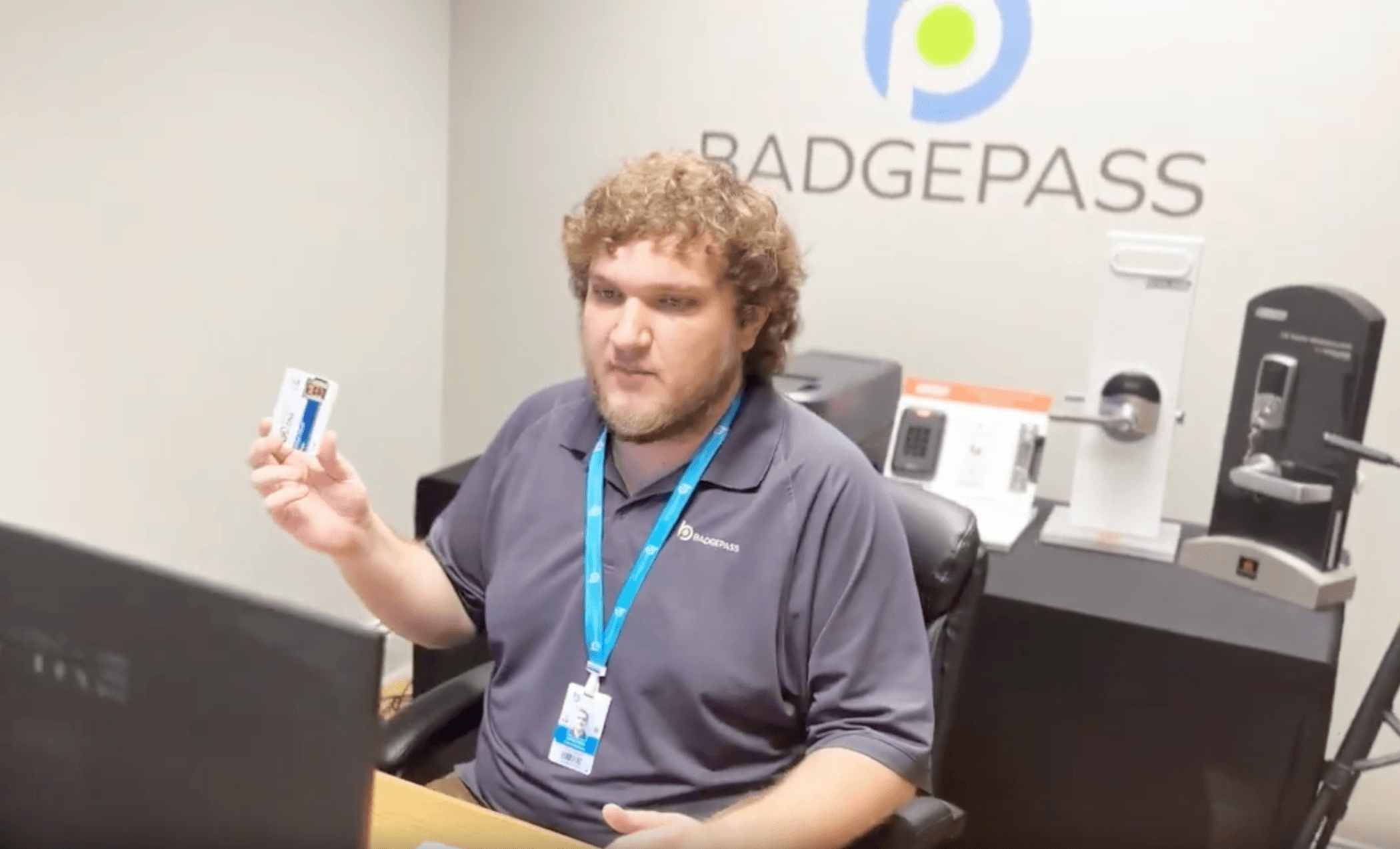 Gage King demonstrating BadgePass access control workflows