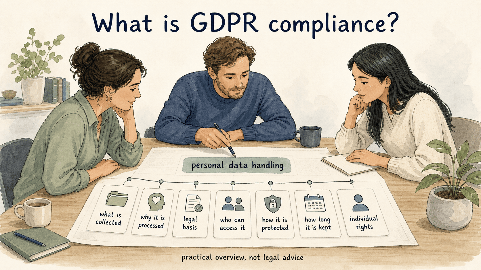 GDPR compliance starts with knowing how personal data is collected, processed, accessed, protected, retained, and handled when people exercise their rights.