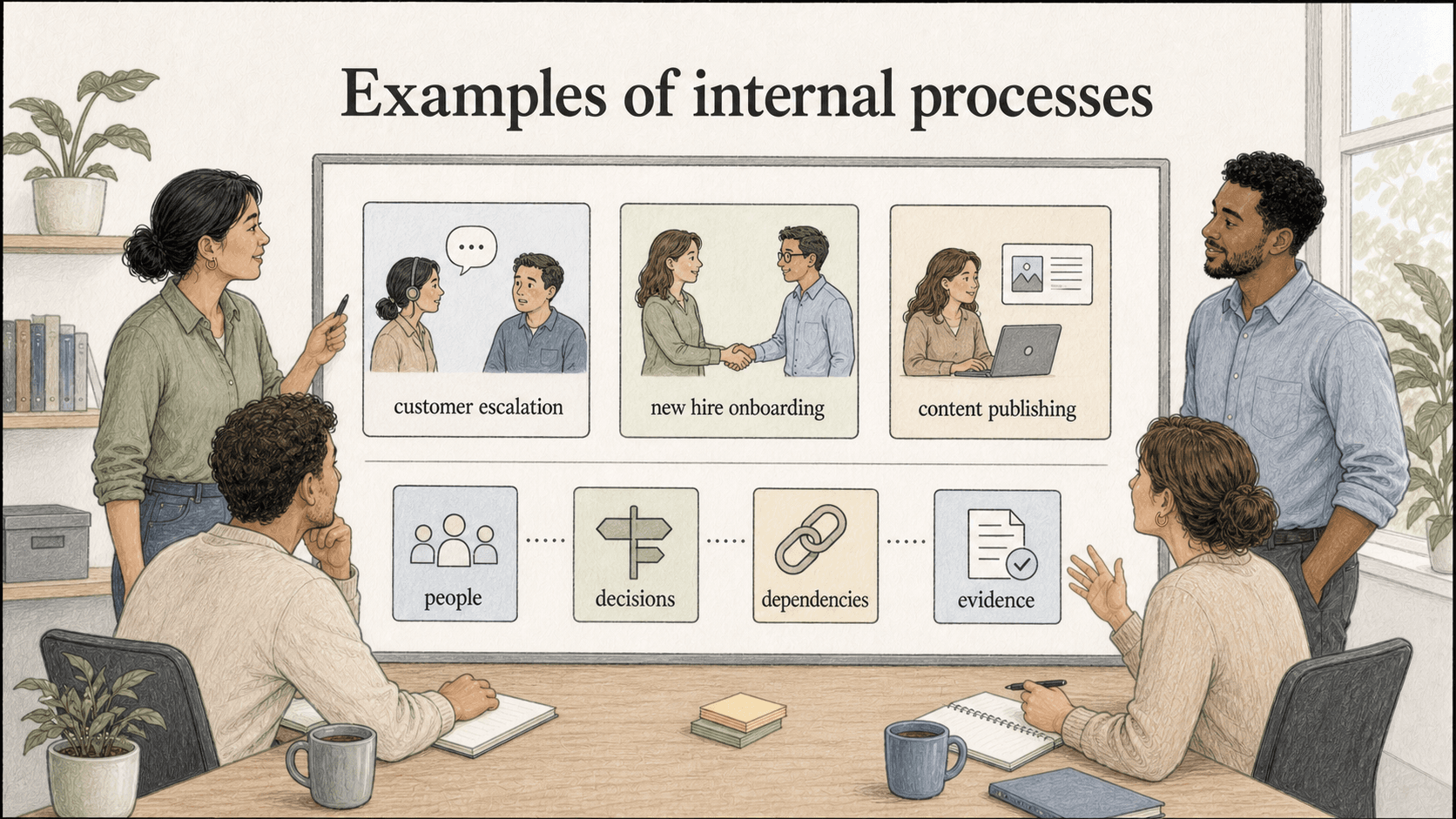 Internal process examples diagram