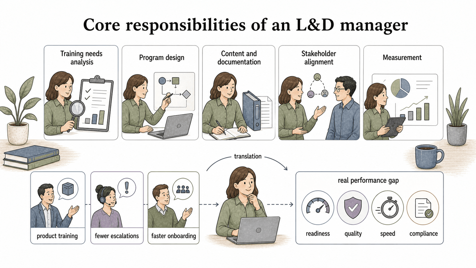 L&D translates business requests into support for a real performance gap.
