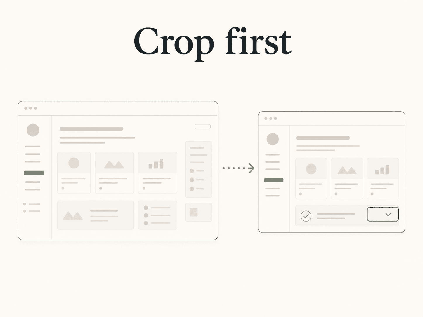 Crop the screenshot before adding markup so the reader sees the relevant area first.