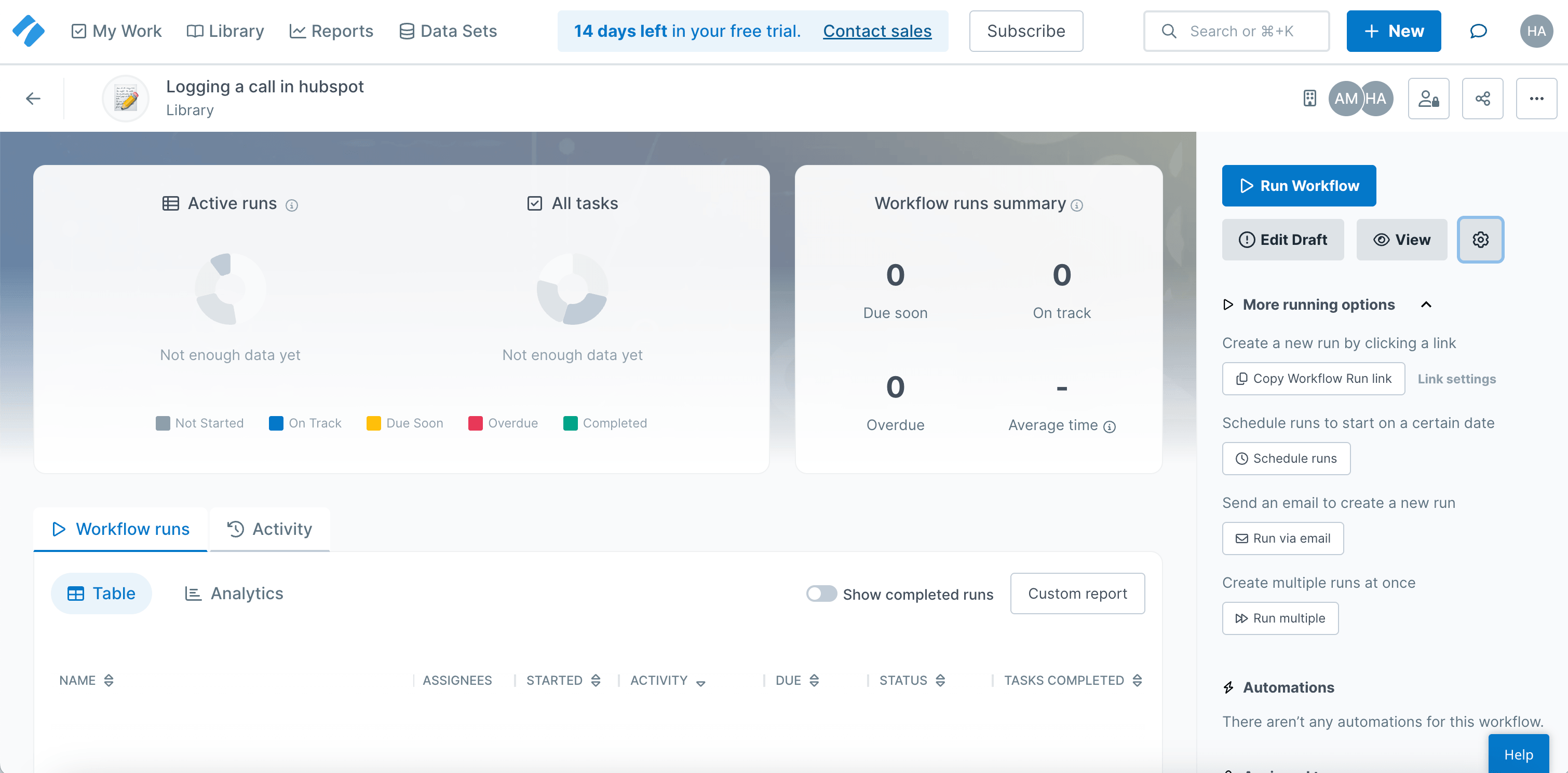 Process Street’s dashboard is built for running and tracking workflows, not just storing SOPs.